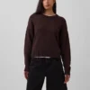 100% katoenen oversized cropped trui