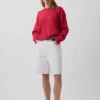 100% katoenen oversized cropped trui