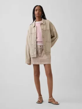 100% katoenen oversized cropped trui