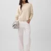 100% katoenen oversized cropped trui