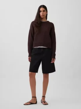 100% katoenen oversized cropped trui