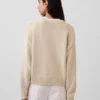 100% katoenen oversized cropped trui