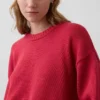 100% katoenen oversized cropped trui