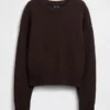 100% katoenen oversized cropped trui