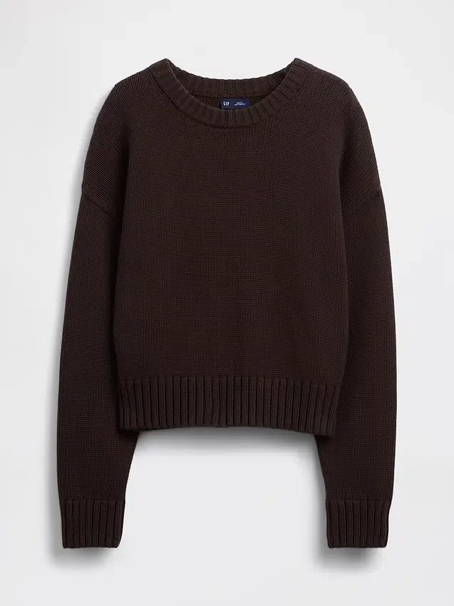 100% katoenen oversized cropped trui