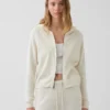 100% katoenen relaxte hoodie met rits