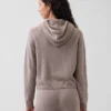 100% katoenen relaxte hoodie met rits