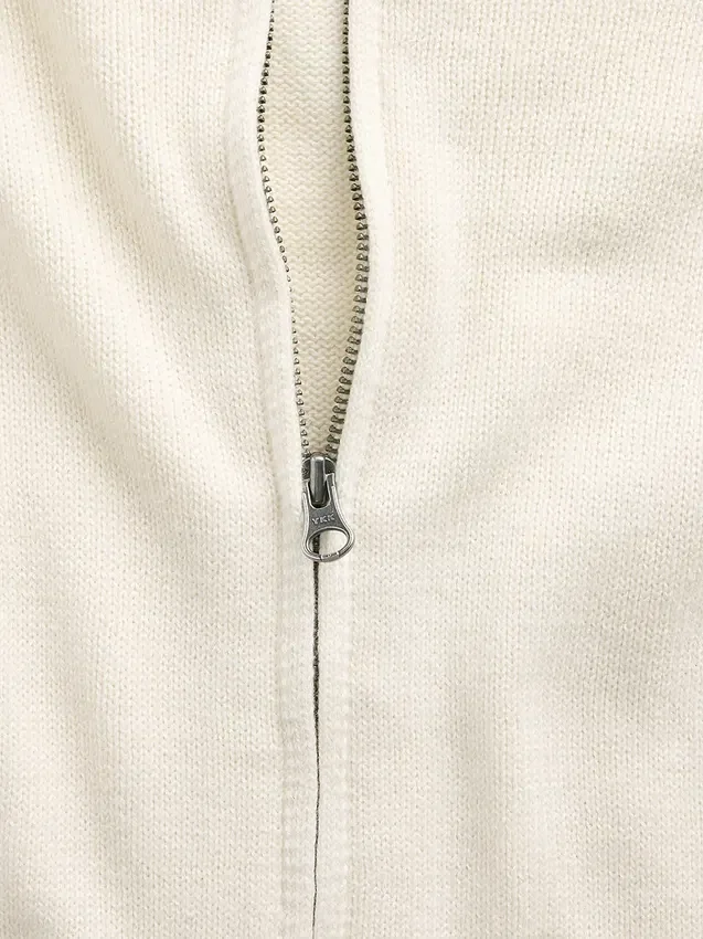 100% katoenen relaxte hoodie met rits