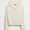 100% katoenen relaxte hoodie met rits