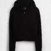100% katoenen relaxte hoodie met rits