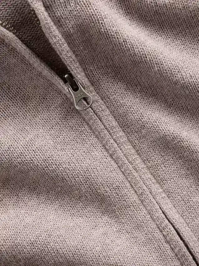 100% katoenen relaxte hoodie met rits