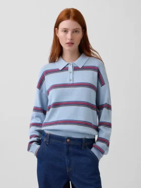 100% katoenen relaxte Polo-trui