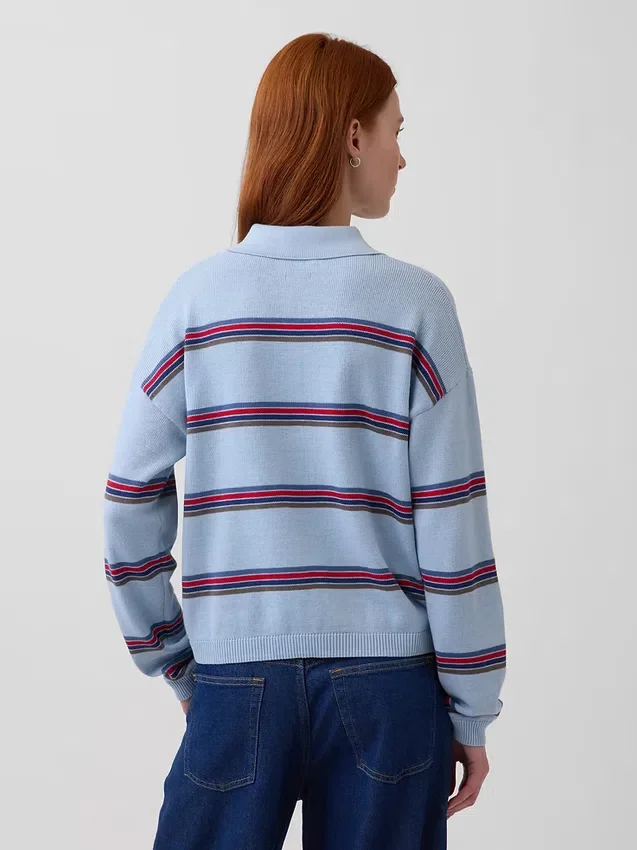 100% katoenen relaxte Polo-trui