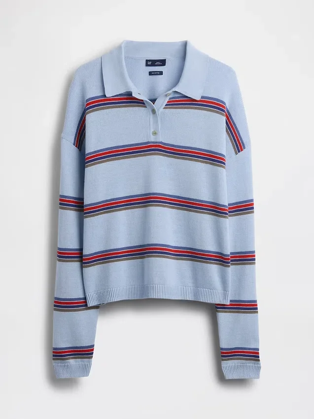 100% katoenen relaxte Polo-trui