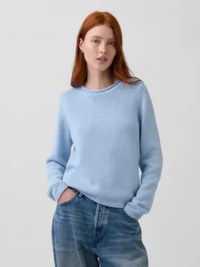 100% katoenen trui met col