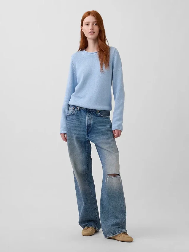 100% katoenen trui met col