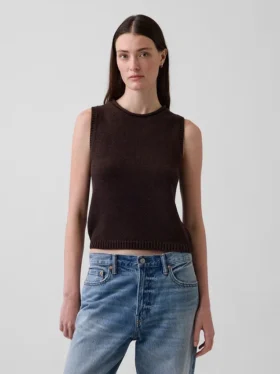 100% katoenen trui-vest