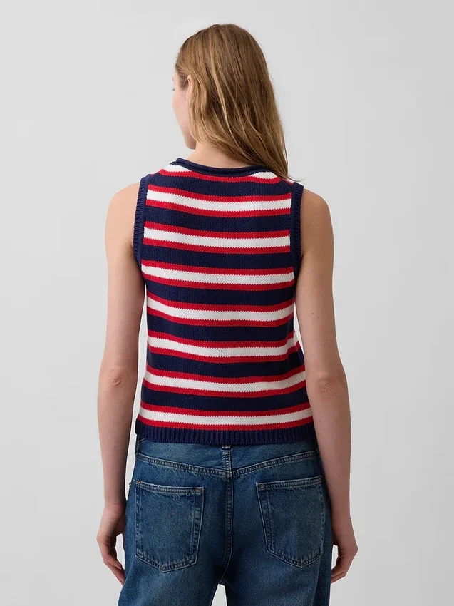 100% katoenen trui-vest