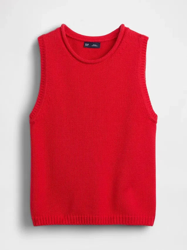 100% katoenen trui-vest