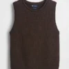 100% katoenen trui-vest