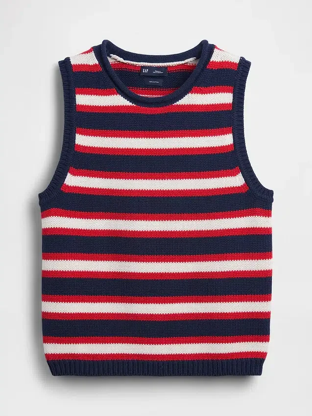 100% katoenen trui-vest