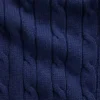100% katoenen vest met rits en kabelpatroon