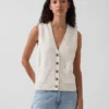 100% katoenen vest met zakken