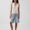 100% katoenen vest met zakken