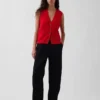 100% katoenen vest met zakken