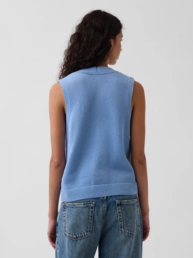 100% katoenen vest met zakken
