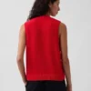 100% katoenen vest met zakken