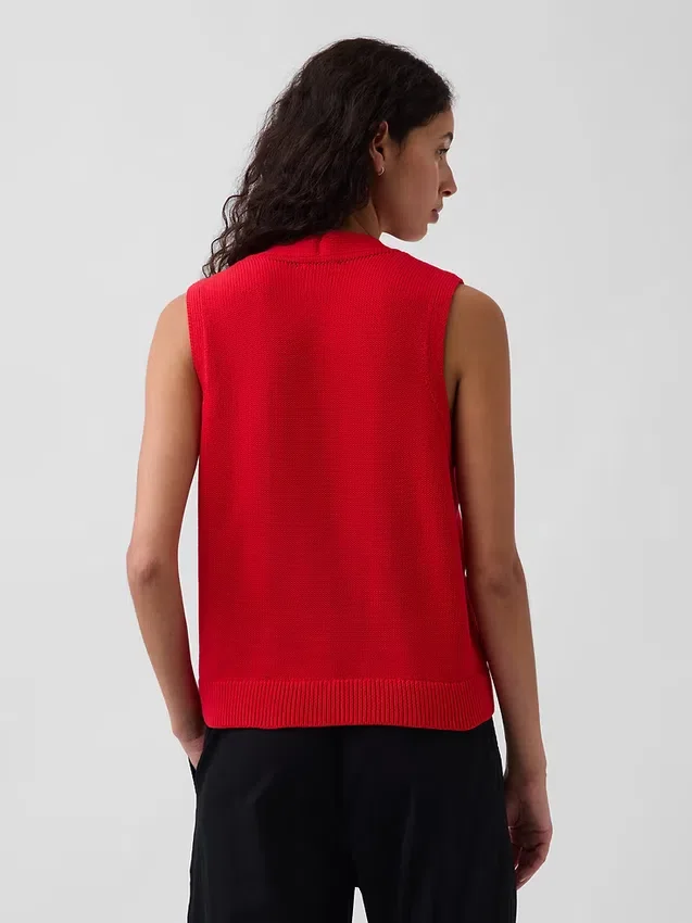 100% katoenen vest met zakken