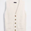 100% katoenen vest met zakken