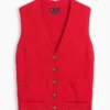 100% katoenen vest met zakken