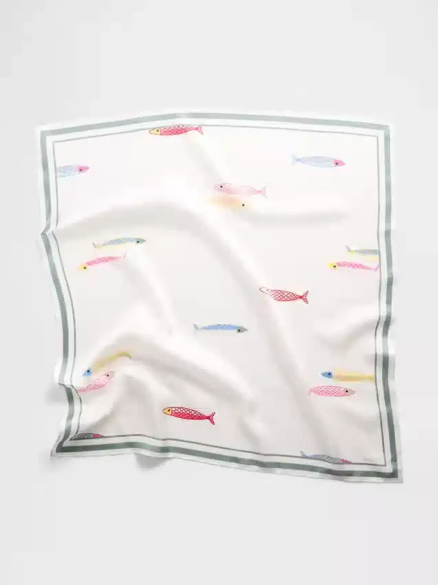 100% zijden oversized bandana