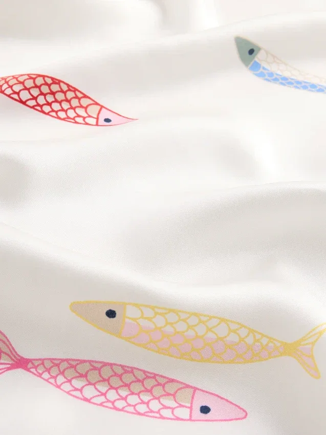 100% zijden oversized bandana