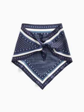 100% zijden oversized driehoekige bandana-sjaal