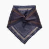 100% zijden oversized driehoekige bandana-sjaal