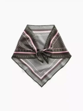 100% zijden oversized driehoekige bandana-sjaal