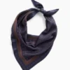 100% zijden oversized driehoekige bandana-sjaal