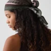 100% zijden oversized driehoekige bandana-sjaal