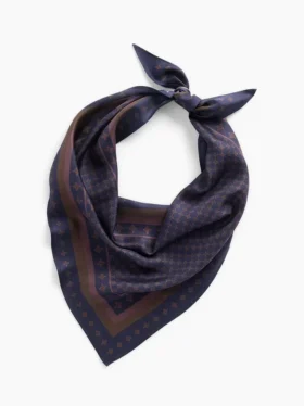 100% zijden oversized driehoekige bandana-sjaal