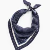 100% zijden oversized driehoekige bandana-sjaal