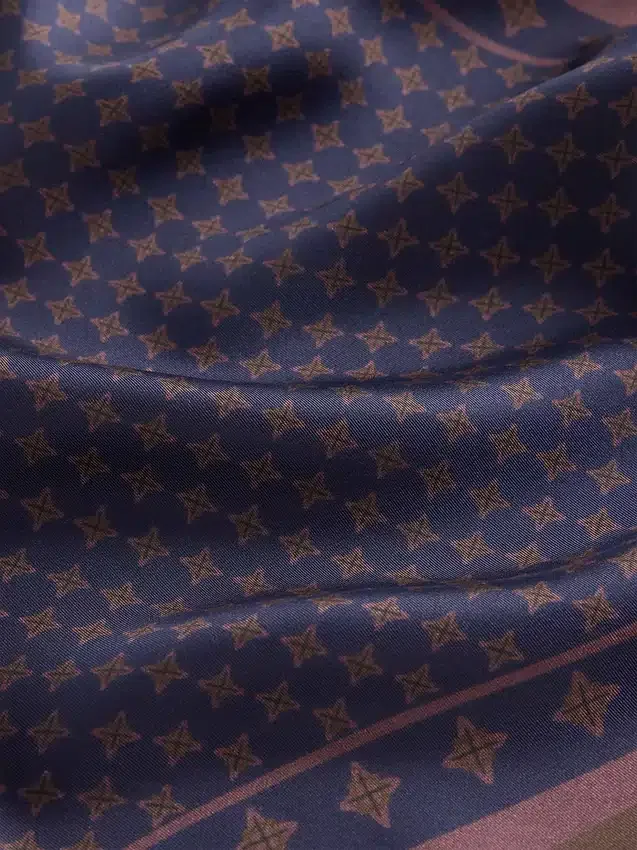 100% zijden oversized driehoekige bandana-sjaal