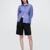 11" Mid-rise lange korte broek van denim