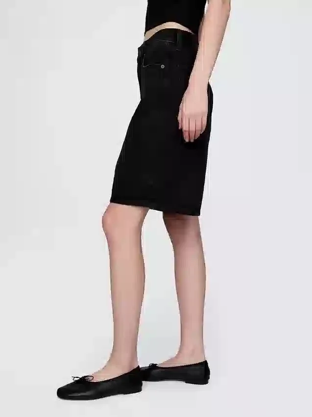 11" Mid-rise lange korte broek van denim