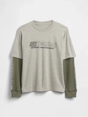 2-in-1 T-shirt met logo voor kinderen