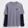 2-in-1 T-shirt met logo voor kinderen
