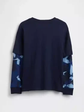 2-in-1 T-shirt met logo voor kinderen