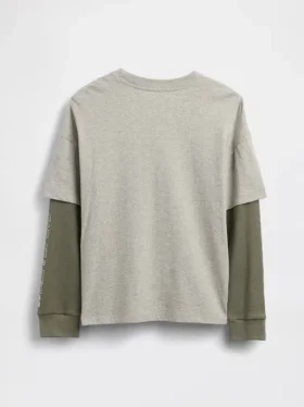 2-in-1 T-shirt met logo voor kinderen